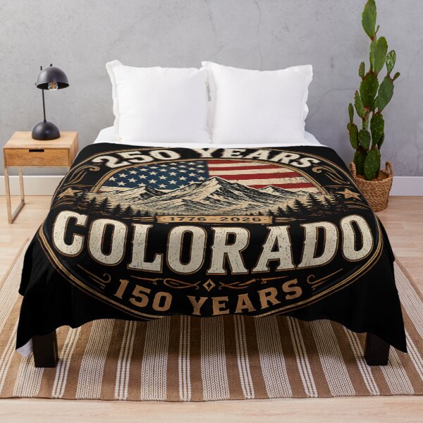 Item preview, Colorado Centennial State 150th Anniversary And USA 250th Celebration Badge Design designed and sold by DienesAngele.