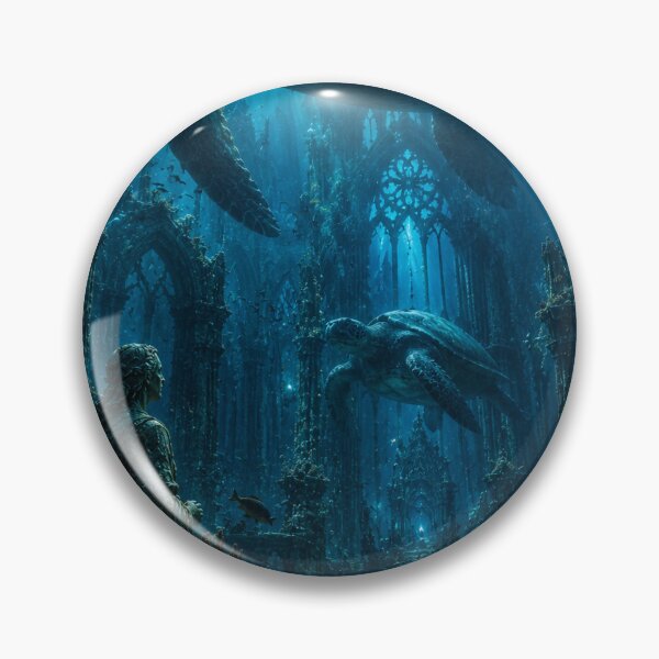 Item preview, Ancient Sea Turtles in the Sunken Cathedral designed and sold by photoparadise22.