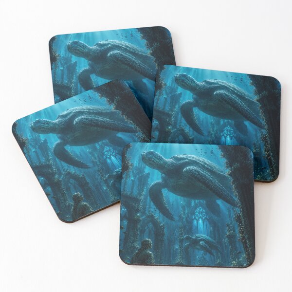 Item preview, Ancient Sea Turtles in the Sunken Cathedral designed and sold by photoparadise22.