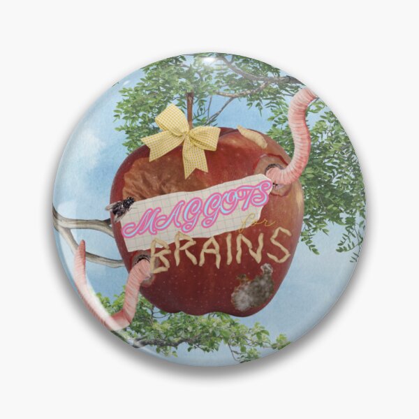 Item preview, maggots for brains (circle) designed and sold by ClipStick.