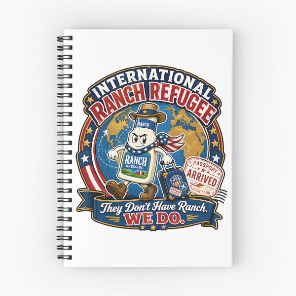 Item preview, International Ranch Refugee Funny Ranch Dressing Airport Travel American Humor Foodie Gift designed and sold by ChaosThreadsCo.