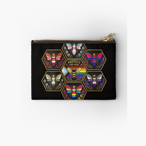 Item preview, Protect The Hive Pride Flag Bees Diversity LGBTQ Inclusion Geometric Art designed and sold by DuneHaicna.