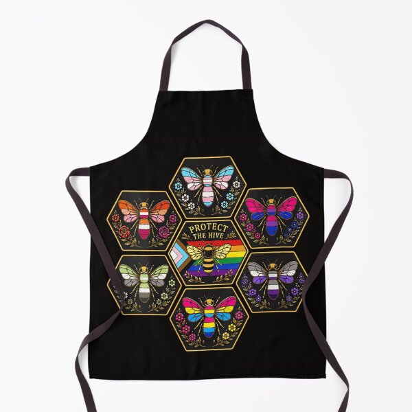 Item preview, Protect The Hive Pride Flag Bees Diversity LGBTQ Inclusion Geometric Art designed and sold by DuneHaicna.