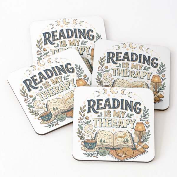 Item preview, Reading Is My Therapy Book Lover Design designed and sold by Pixel Analytics.