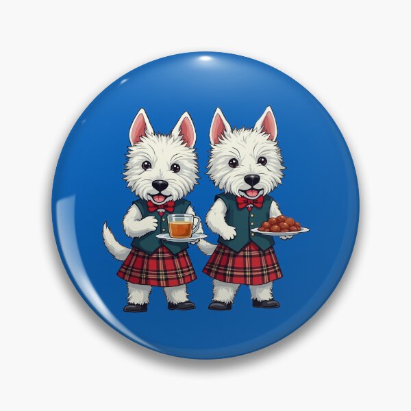 Item preview, West Highland Terriers Burns Night With Dram And Plaid designed and sold by taiche.