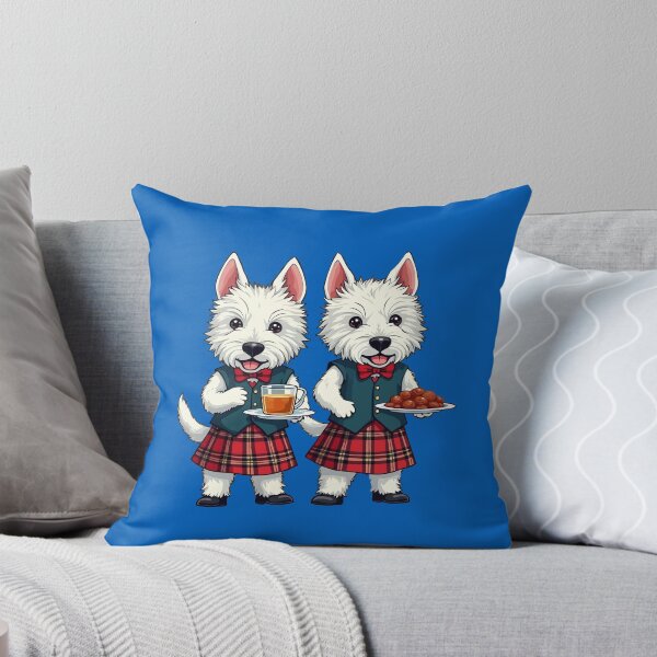Item preview, West Highland Terriers Burns Night With Dram And Plaid designed and sold by taiche.