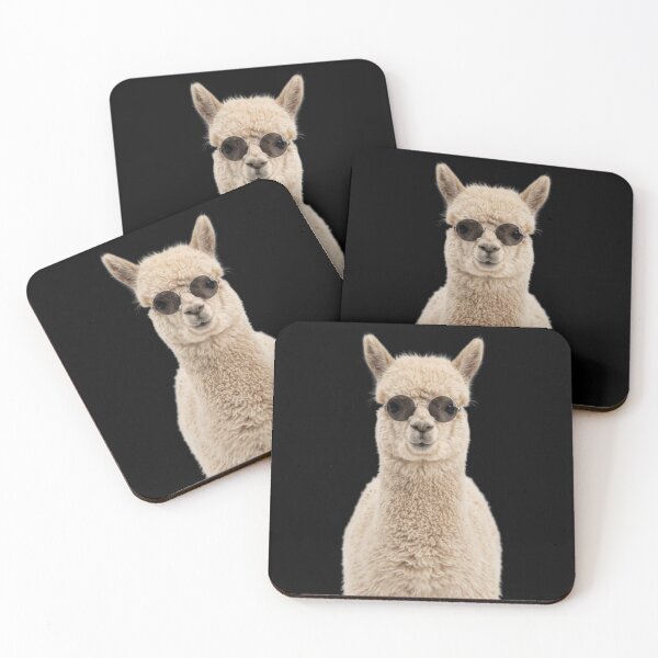 Item preview, Cute Baby Alpaca Wearing Sunglasses Funny designed and sold by RareLavender.