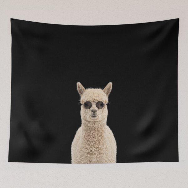 Item preview, Cute Baby Alpaca Wearing Sunglasses Funny designed and sold by RareLavender.