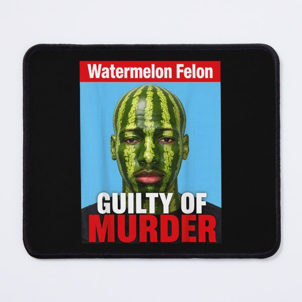 Item preview, Funny Watermelon Felon Guilty Of Murder Face Paint Meme Character Design designed and sold by DuneHaicna.