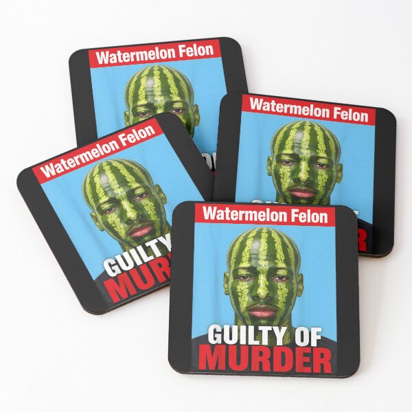 Item preview, Funny Watermelon Felon Guilty Of Murder Face Paint Meme Character Design designed and sold by DuneHaicna.