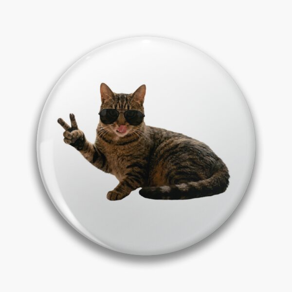Item preview, Cool Cat with Sunglasses and Peace Sign designed and sold by Artgirldhanya.