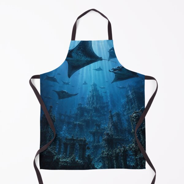 Item preview, Manta Rays Above the Lost Underwater City designed and sold by photoparadise22.