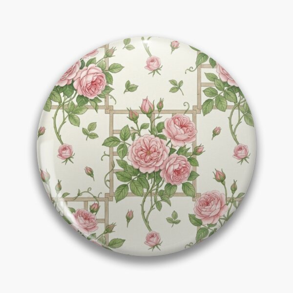 Item preview, Vintage Pink Rose Trellis Seamless Pattern designed and sold by FashioonTrends.