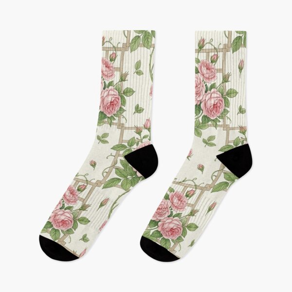 Item preview, Vintage Pink Rose Trellis Seamless Pattern designed and sold by FashioonTrends.