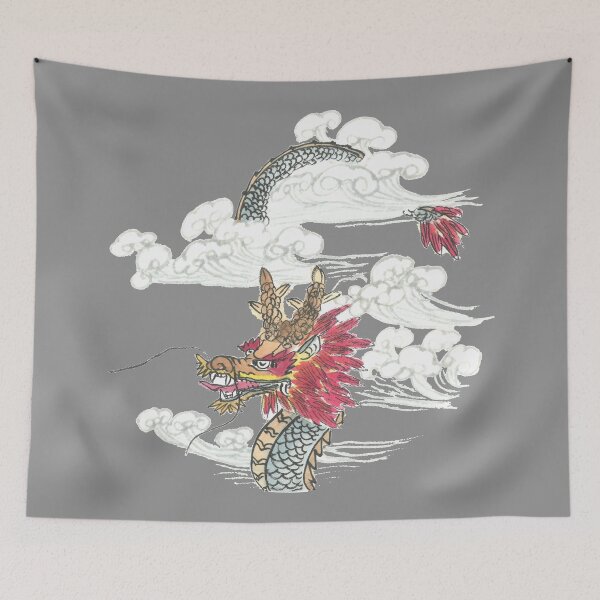 Item preview, Traditional East Asian Dragon | Brush Painting Illustration designed and sold by HiddenJade.