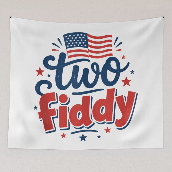 Item preview, Retro Two Fiddy American Semi-Quincentennial USA Two Hundred Fiftieth Birthday designed and sold by WilliaMaler.
