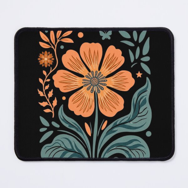 Item preview, Boho Wildflower – Retro Folk Floral Illustration designed and sold by UUniqueIImprint.