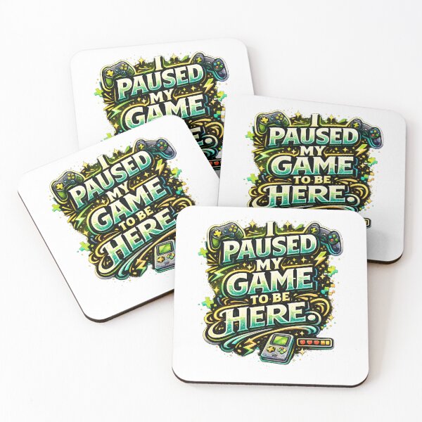 Item preview,  I Paused My Game to Be Here Sticker designed and sold by Pixel Rush.