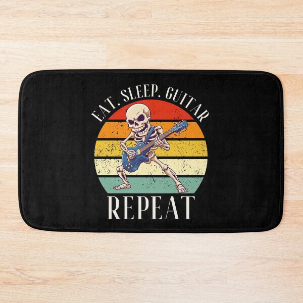 Item preview, Eat. Sleep. Guitar. Repeat Skeleton Design designed and sold by OldSkullDesigns.