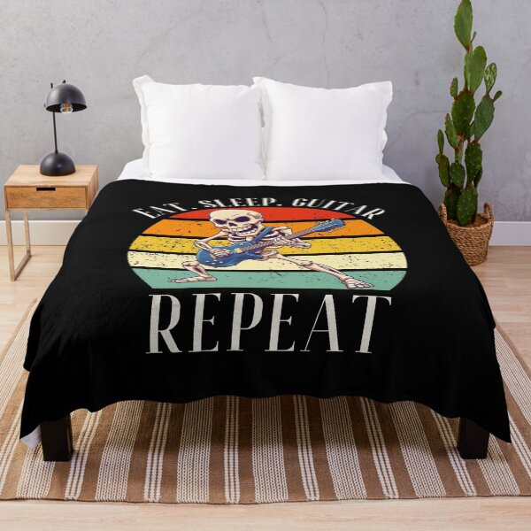 Item preview, Eat. Sleep. Guitar. Repeat Skeleton Design designed and sold by OldSkullDesigns.