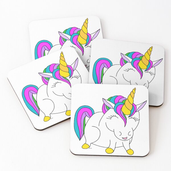 Item preview, Happy Rainbow Unicorn designed and sold by Crowsdance.