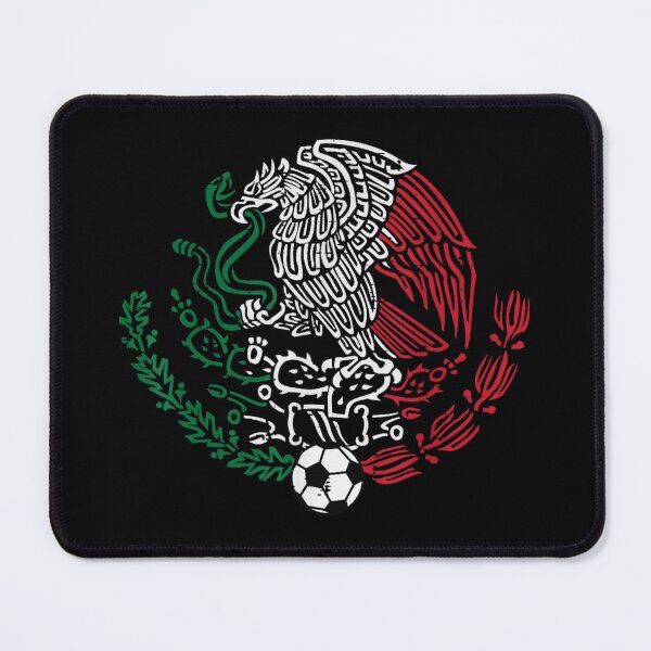 Item preview, Mexican Flag Eagle And Snake Crest Vintage Distressed Football Soccer Design designed and sold by YubitaLeLe.