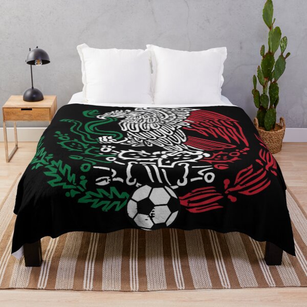 Item preview, Mexican Flag Eagle And Snake Crest Vintage Distressed Football Soccer Design designed and sold by YubitaLeLe.