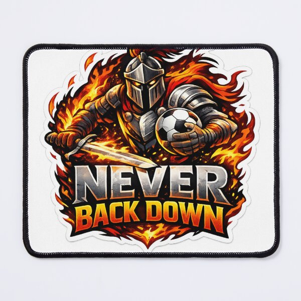 Item preview, NAVER BACK DOWN designed and sold by MR4me.