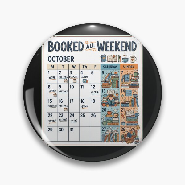 Item preview, Booked All Weekend Funny Book Lover Design designed and sold by Pixel Analytics.