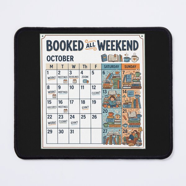 Item preview, Booked All Weekend Funny Book Lover Design designed and sold by Pixel Analytics.