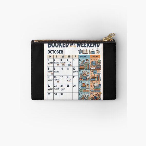 Item preview, Booked All Weekend Funny Book Lover Design designed and sold by Pixel Analytics.