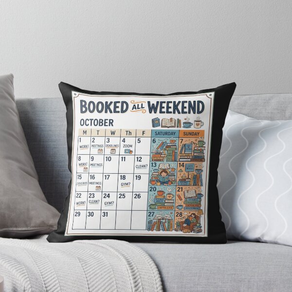 Item preview, Booked All Weekend Funny Book Lover Design designed and sold by Pixel Analytics.