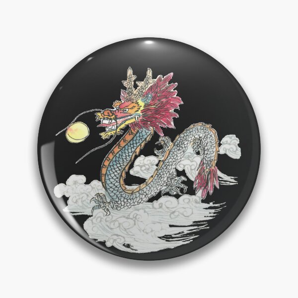 Item preview, Moon Dragon | Traditional East Asian Dragon Brush Painting designed and sold by HiddenJade.