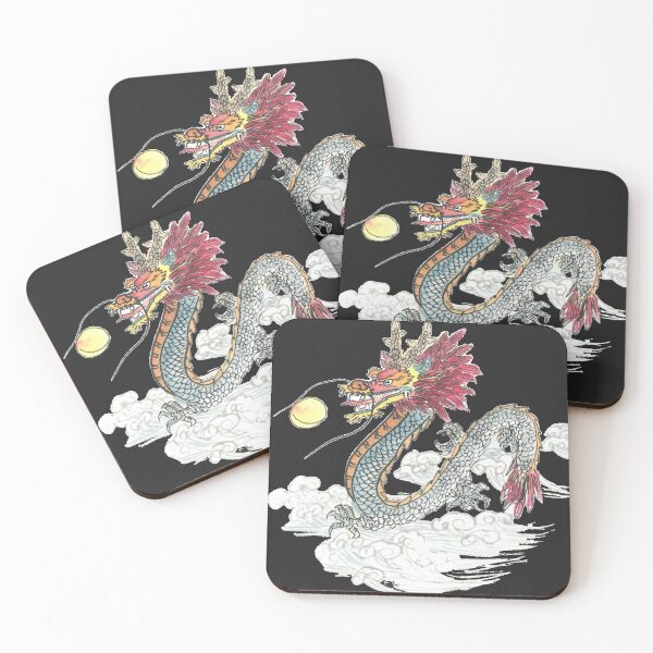 Item preview, Moon Dragon | Traditional East Asian Dragon Brush Painting designed and sold by HiddenJadeArtStudio.