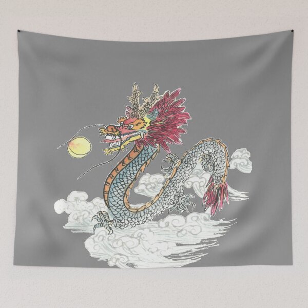 Item preview, Moon Dragon | Traditional East Asian Dragon Brush Painting designed and sold by HiddenJade.