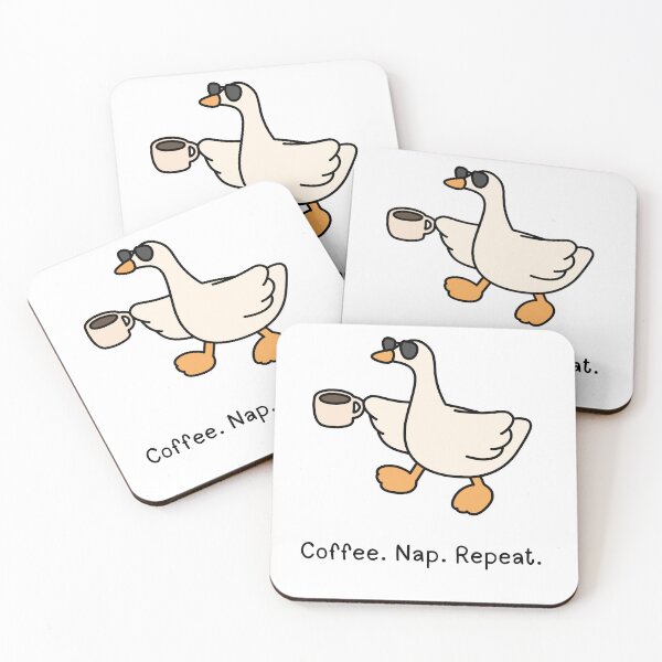 Item preview, Cool Duck Coffee Nap Repeat designed and sold by LILI SHOP.