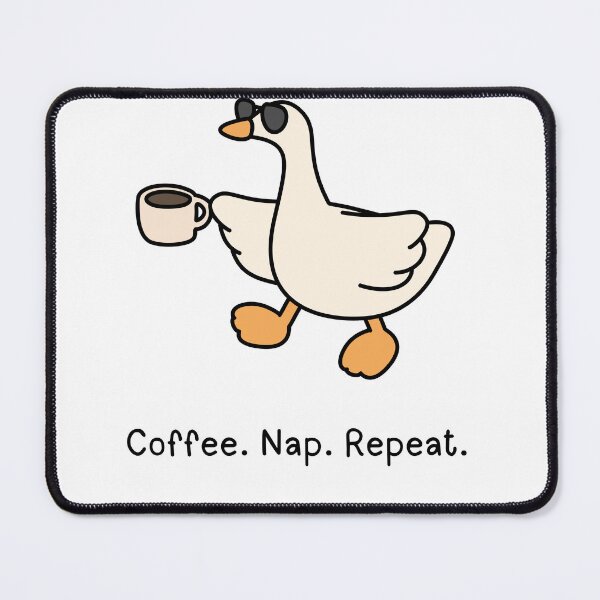 Item preview, Cool Duck Coffee Nap Repeat designed and sold by LILI SHOP.