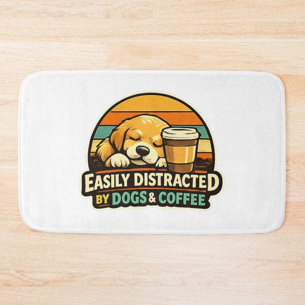 Item preview, Easily Distracted By Dogs And Coffee designed and sold by Concrete Coffee Studio.