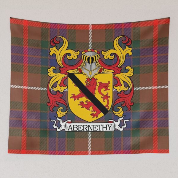 Item preview, Abernethy Coat of Arms and Fraser Hunting Tartan designed and sold by Kirrindy Designs.