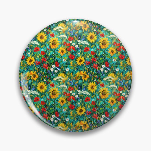 Item preview, Vibrant Impressionist Wildflower Meadow Seamless Pattern designed and sold by SplashTastic.