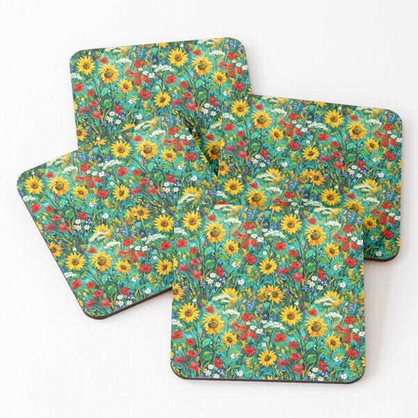 Item preview, Vibrant Impressionist Wildflower Meadow Seamless Pattern designed and sold by SplashTastic.