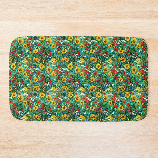 Item preview, Vibrant Impressionist Wildflower Meadow Seamless Pattern designed and sold by SplashTastic.