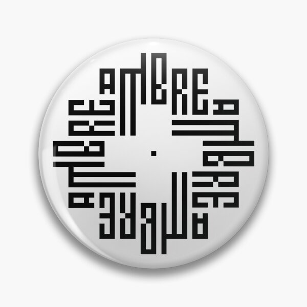 Item preview, AMBRE | Black  | Modern Geometric Kufi Calligraphy | From Name to Art   designed and sold by FOR YOUR NAME.