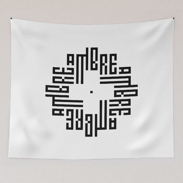 Item preview, AMBRE | Black  | Modern Geometric Kufi Calligraphy | From Name to Art   designed and sold by FOR YOUR NAME.