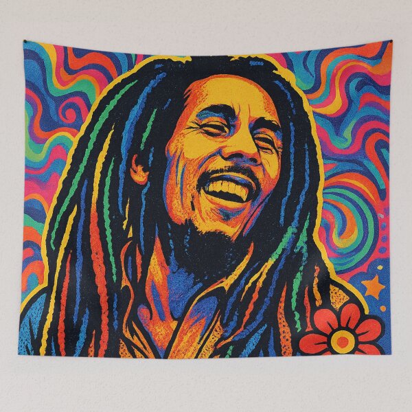 Item preview, Psychedelic Reggae Vibes – Pop Art Rasta Power designed and sold by BlueB420.