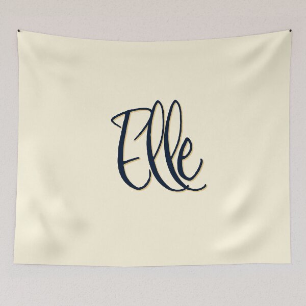 Item preview, Diseño tipográfico personalizado ELLE designed and sold by CharlottePlaceArt.