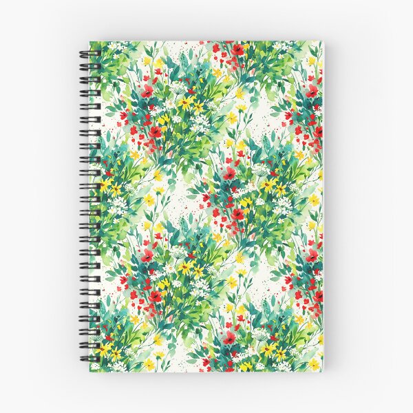Item preview, Bright Watercolor Wildflower Bouquet Seamless Pattern designed and sold by SplashTastic.