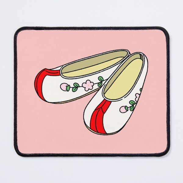 Item preview, Korean Traditional Flower Shoes Pink Floral Drawing designed and sold by ubborn.