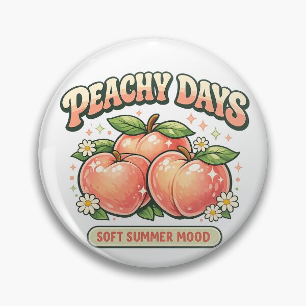 Item preview, Peachy Days Soft Summer Mood Retro Peach Design designed and sold by Concrete Coffee Studio.