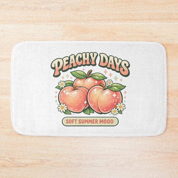 Item preview, Peachy Days Soft Summer Mood Retro Peach Design designed and sold by Concrete Coffee Studio.